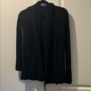 lululemon athletica Black Open-Front Ribbed Cardigan